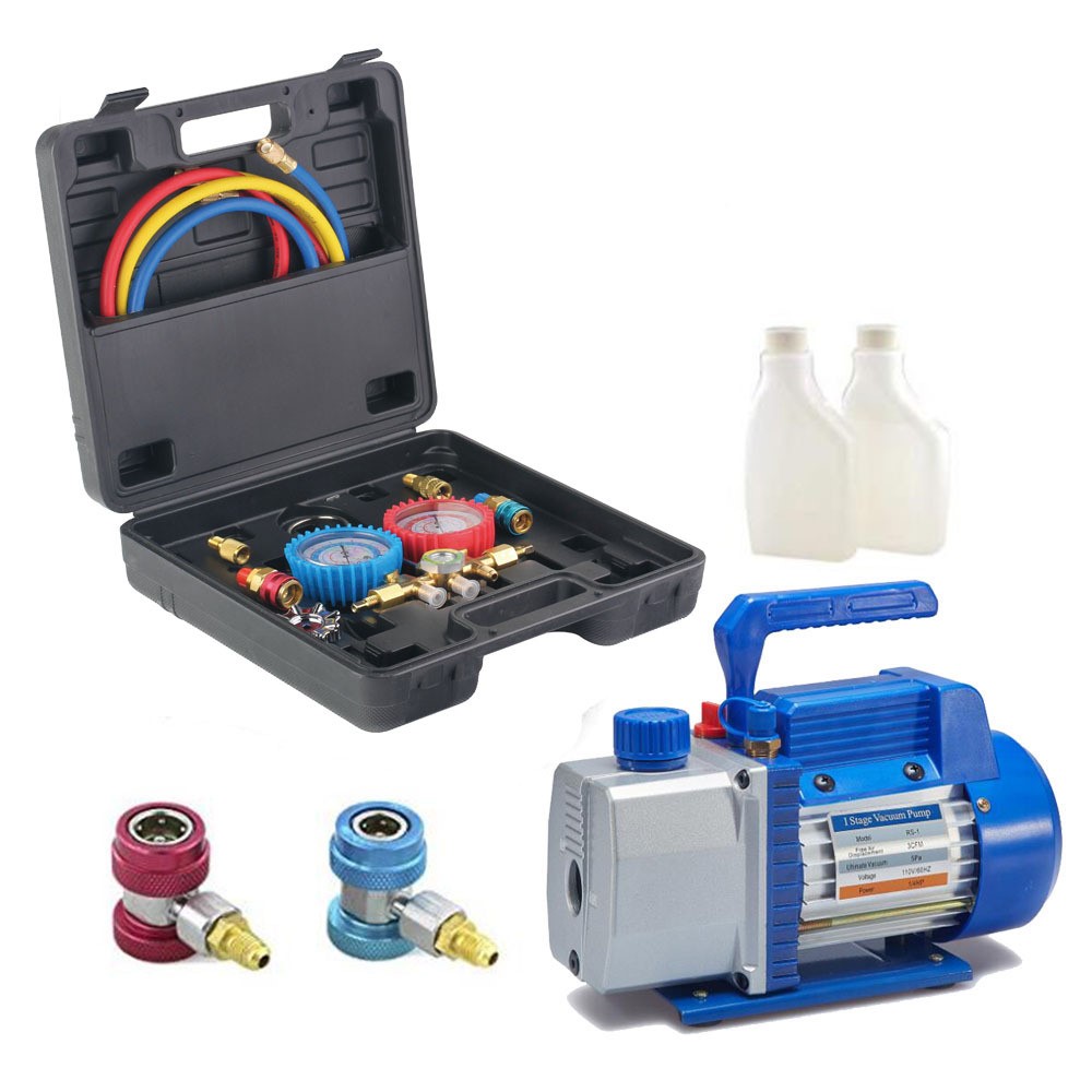 单级1.5升小型防返流真空泵配表组4.5CFM/110V/60HZ