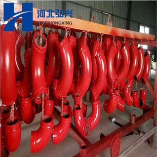 R275乘90度混凝土输送弯头 DN125双层合金耐磨弯头