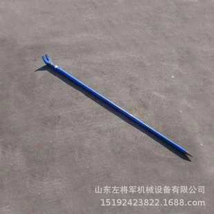 铁路羊角撬棍现货 铁钉起子锻打一体 道钉起拔器1.5m长 开口式