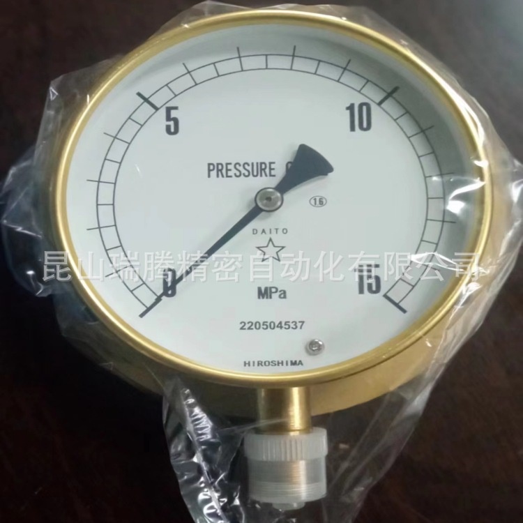 DAITO压力表BU-G3/8-100X15MPa大东计器P12-4-2