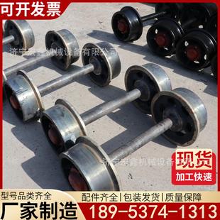 矿车轮对直径350轨距1435铸钢实心矿车轮平板车单轮双边轮