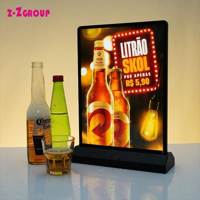 A4 desktop charging LED double-sided advertising light box