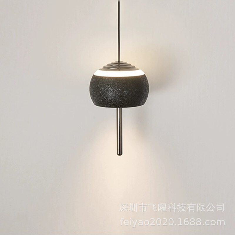 新款高级轻奢设计师极简卧室床头吊灯现代简约吧台餐桌升降吊线灯