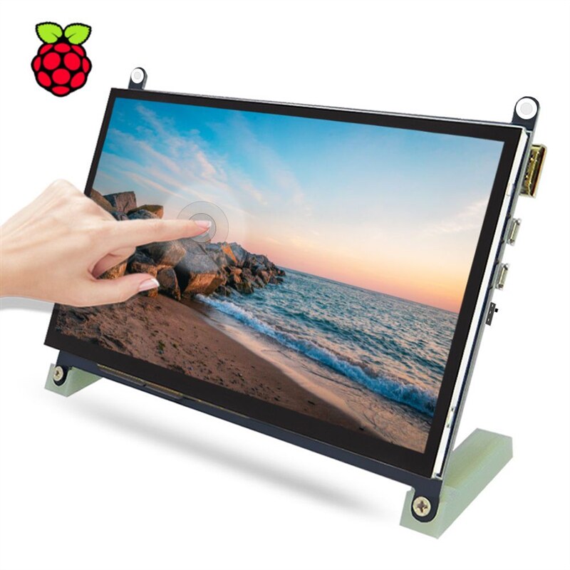 라즈베리 파이 7인치 소형 화면 디스플레이 HD 터치 디스플레이 USB 5V 전원 휴대용 화면 섀시 보조 화면