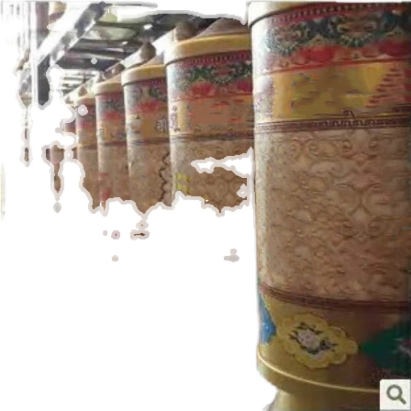 如意源藏族转经简大自在r电动转金轮学院款电动转筒转金桶家用摆