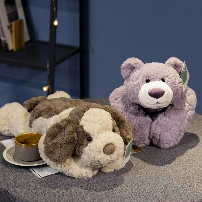 可爱趴趴狗玩偶恐龙毛绒玩具抱睡公仔布娃娃抱着睡觉女生抱枕大象