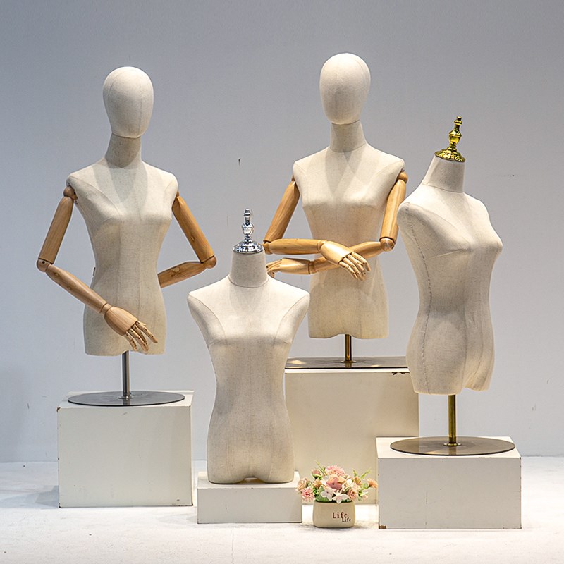 服装店模特道f具女半身韩版人台展示架女装橱窗假人体女台模特架