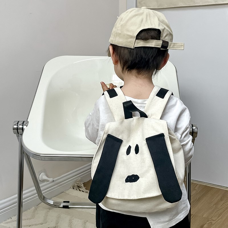 幼儿园儿童书包男童外出小背包卡通萌趣女孩宝宝帆布包韩版双肩包