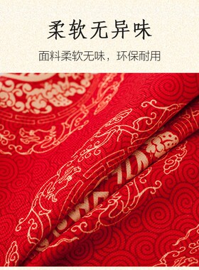 中式抱枕红木沙发红色新s年春节棉麻家用高档靠垫枕头靠背靠枕加