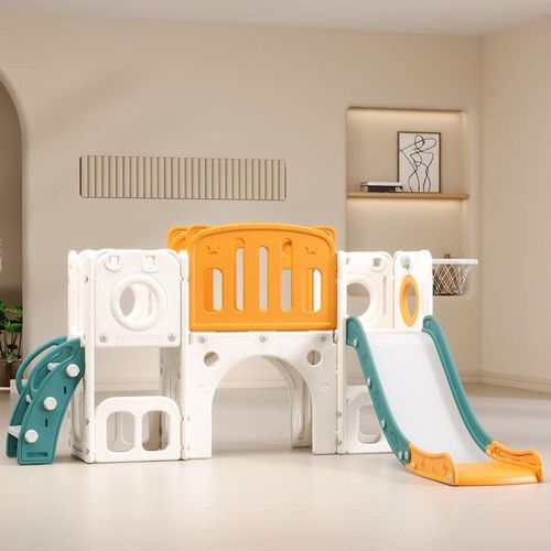滑梯室内家用儿童2至10岁攀爬架组合玩具宝宝塑料滑滑梯家庭小型