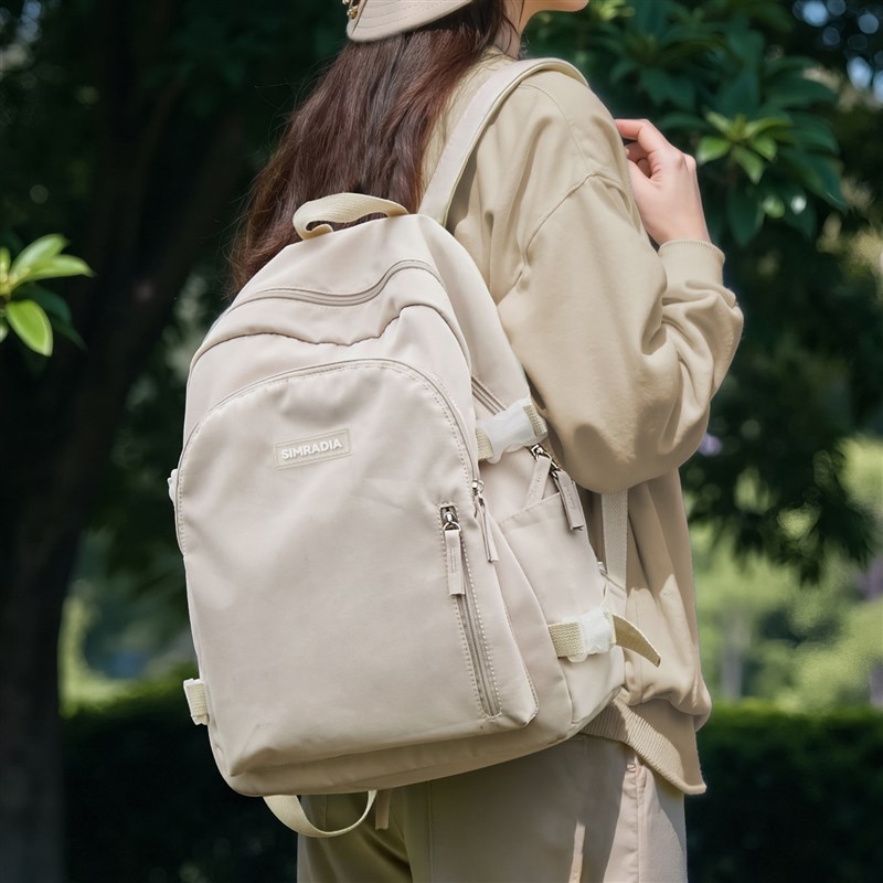 双肩包女高中生2025新款大学生书包韩系学院风女士外出超轻便背包