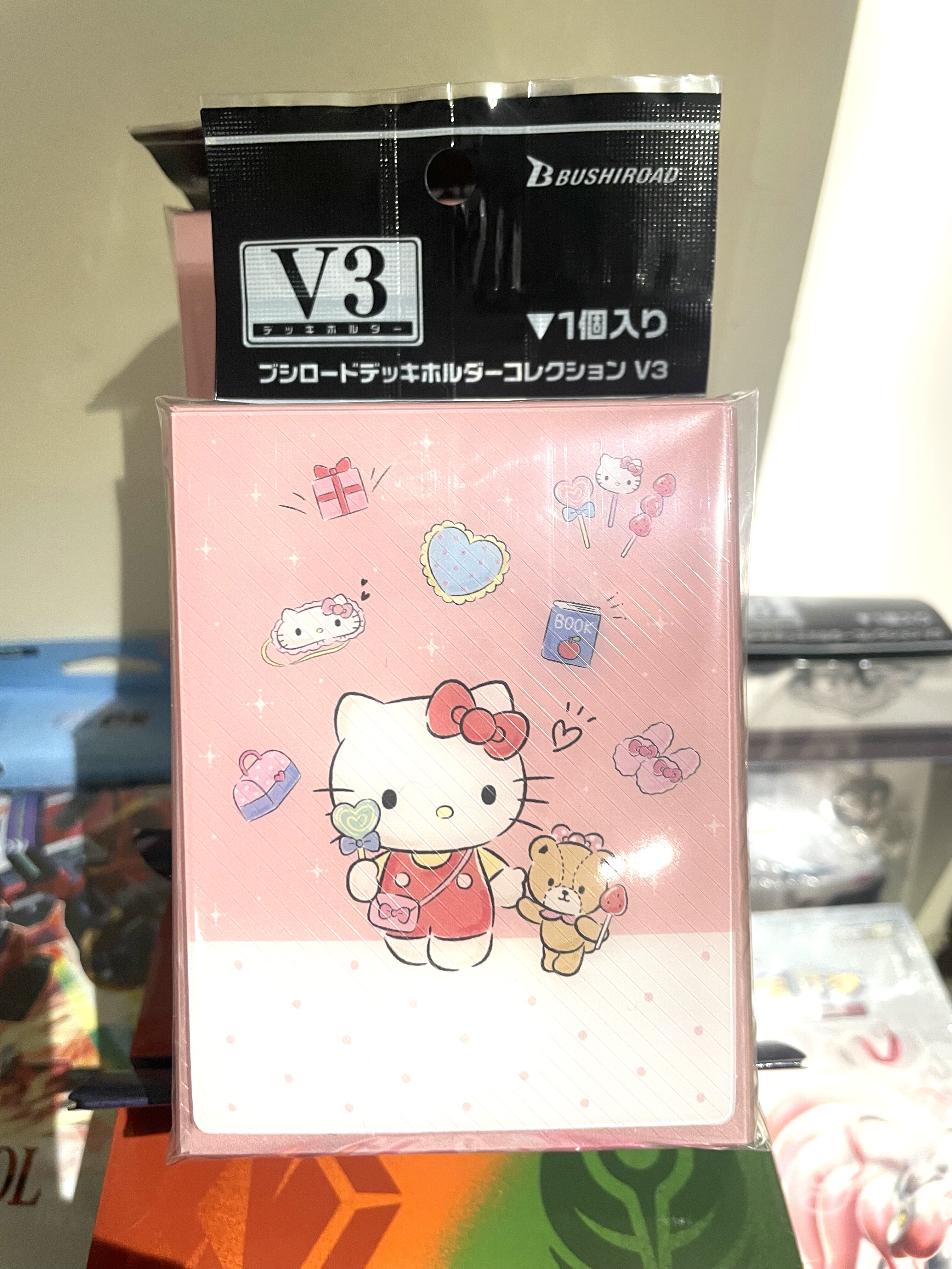 凯蒂猫三丽鸥卡盒 武士道hellokitty二次元周边卡牌收纳盒谷子ws