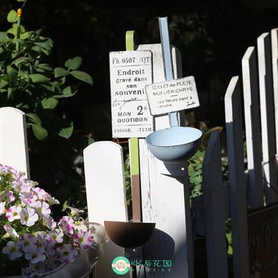 铁皮汤勺勺子铁盆装饰壁挂垂吊花盆悬挂盆园艺杂货装饰挂盆