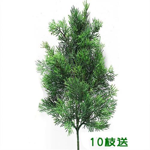 仿真龙柏树枝松枝假侧柏插花盆景配件柏树材料仿真松树叶太行柏