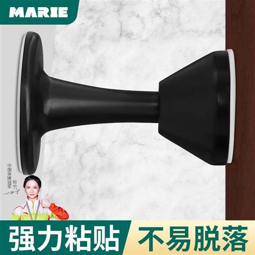 门吸免打孔门挡器硅胶防撞卫生间厕所吸门器门碰家用塑料地吸门阻