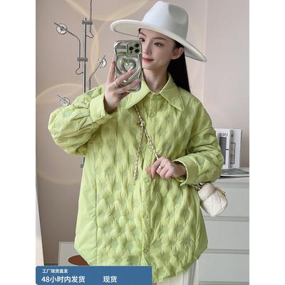 艾梵琳轻薄羽绒服女款衬衫2025新款上衣时尚衬衣中长款白鸭绒外套