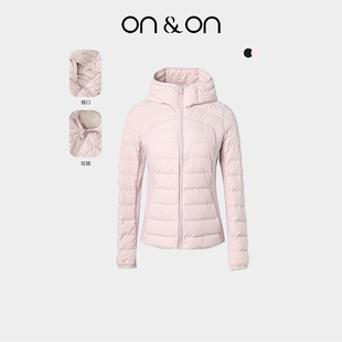 韩系白鸭绒保暖舒适轻薄排骨羽绒服 新款 ON＆ON 安乃安2025冬季