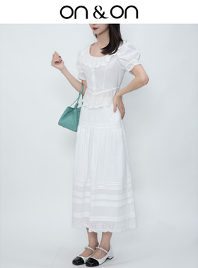 ON＆ON/安乃安2026春季新款法式温柔减龄贵感白色套装半身裙套装