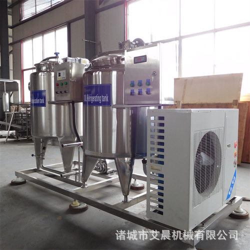 不锈钢奶罐 制冷杀菌罐巴氏鲜奶生产线 小型牧场牛奶加工生产线