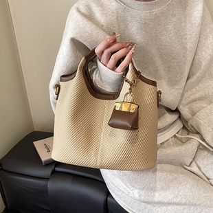 高级百搭菜篮子手拎包包女士外出小众手提包斜挎包潮 2025早春新款