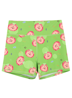 BromoSt 草莓熊 苹果绿健身短裤Crossfit骑行瑜伽跑步弹力防滑裤