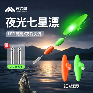 夜光七星漂豆夜钓高灵敏醒目电子短浮漂鱼漂正品溪流野钓鲫鱼正品