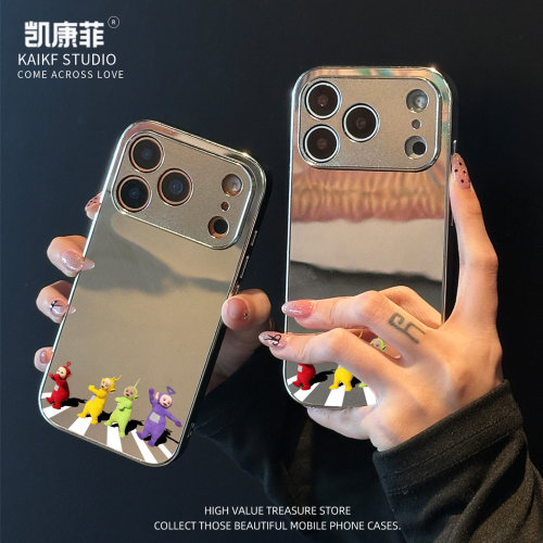 适用苹果18promax女款手机壳新款iPhone17pm天线宝宝16高级感15plus全包防摔14pro小众外壳14保护套13镜面Air