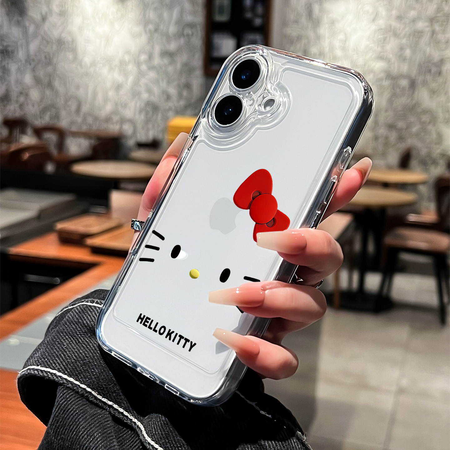 新款HelloKitty手机壳适用苹果17高级感女款iPhone17promax全包16防摔15plus超火Air好看的14pro蝴蝶结kt猫14