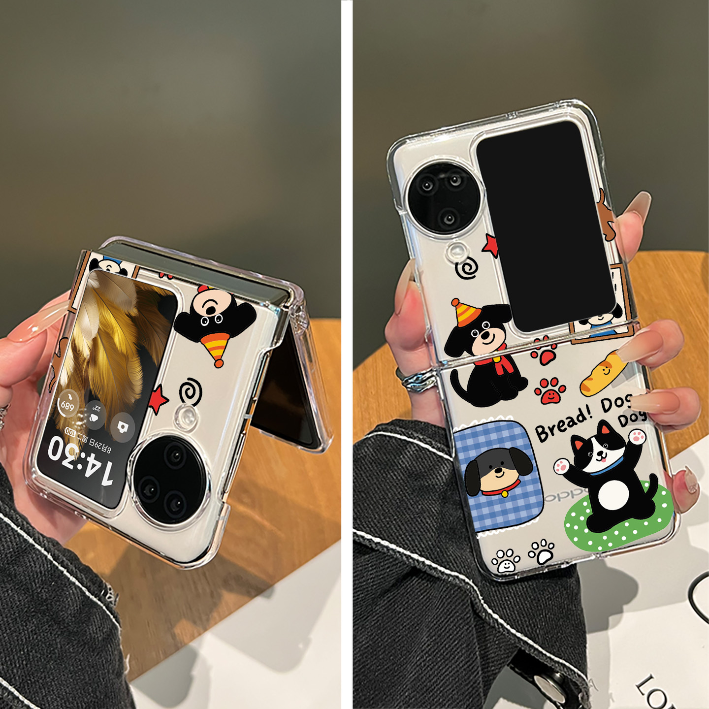 适用oppofindn3flip的2025新款手机壳小清新女款findn3flip折叠屏保护套findn2flip踏青猫狗n2flip小众高级感
