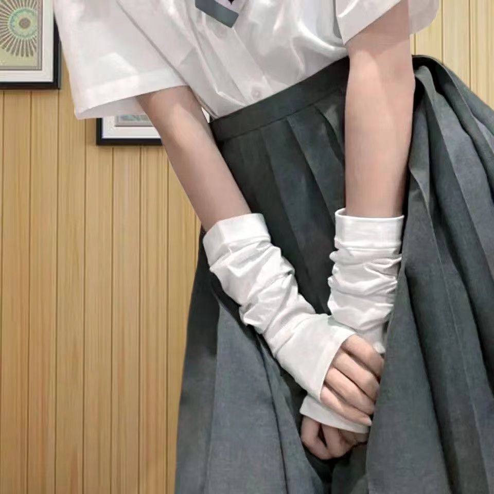 手腕遮疤神器饰品辣妹遮纹身袖套搭配原宿风少女护腕护臂小臂袖套