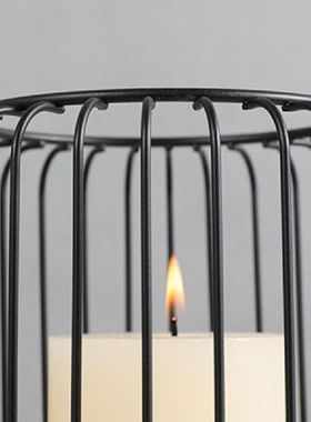 极速2022 Candlestick Black Retro MetIal Wrought Iron Wire