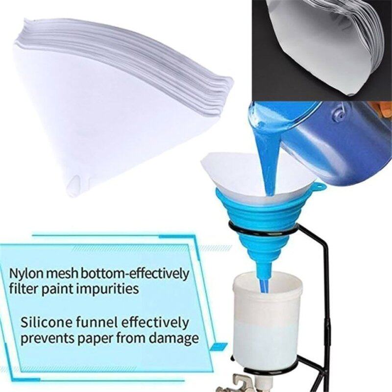 极速50/100 Pcs/Set Nylon Mesh zFilter Cone Strainer Funnel P