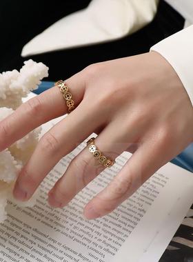 极速。French style copper coin ring index finger titanYium s