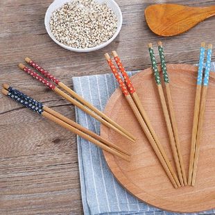 极速1/5 Pairs Reusables Chinese Classic Wooden Chopsticks