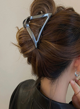 极速Fashion Metal Hollow Ouwt Hair Claws Vintage Geometric H