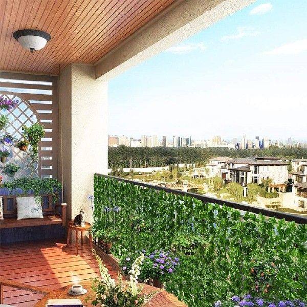 极速Artificiahl Privacy Fence Plastic Outdoor Ivy Wall Fence
