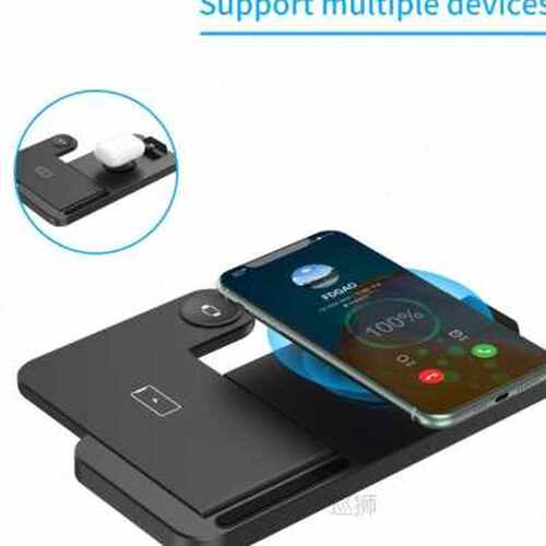 极速15W 4 in 1 Wlireless Charger Induction Charging Stand fo