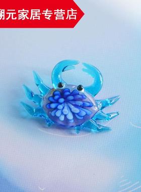 极速手作工d艺礼品摆饰手工可爱卡通创意玻璃动物摆件家居装饰品