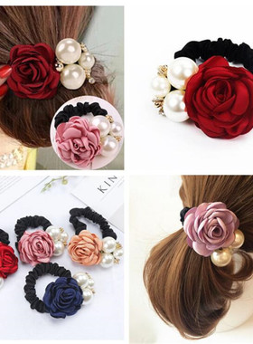 极速1pc Hair Accessories Women FashEion Style Big Rose Flowe
