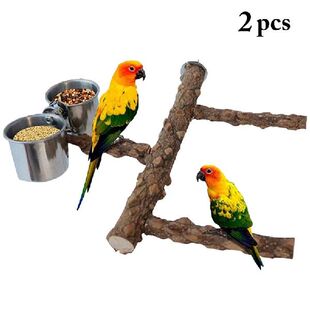 极速Bird Cage Perch Woodeun Natural Parrot Stand Perch Parro