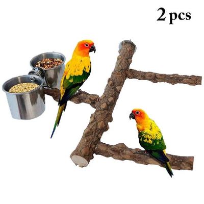 极速Bird Cage Perch Woodeun Natural Parrot Stand Perch Parro