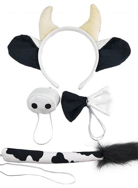 极速Anak-anak Kartun Lembut 4 Buah Kit JHewan Sapi Susu Sapi