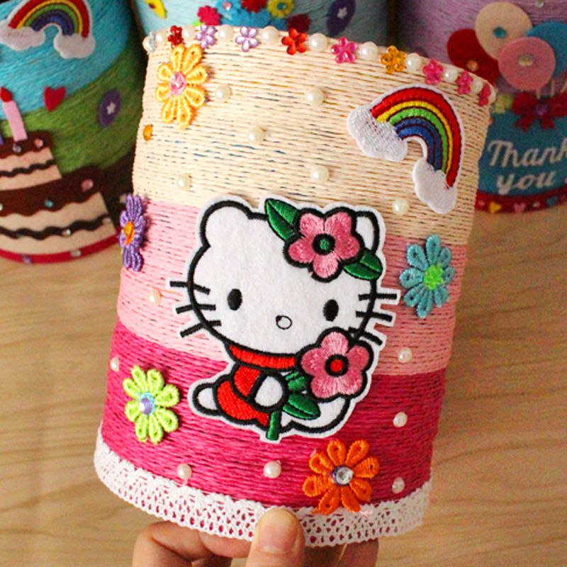 极速奶粉罐diyl手工材料包儿童幼儿园奶粉桶瓶子废物利用制作装饰