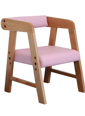 极速日本Aooboy儿童r椅靠背椅实木可升降家用学习小椅子宝宝板凳