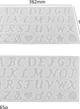 极速Alphabet Resin Molds Kit ySilicone Molds for Resin Casti