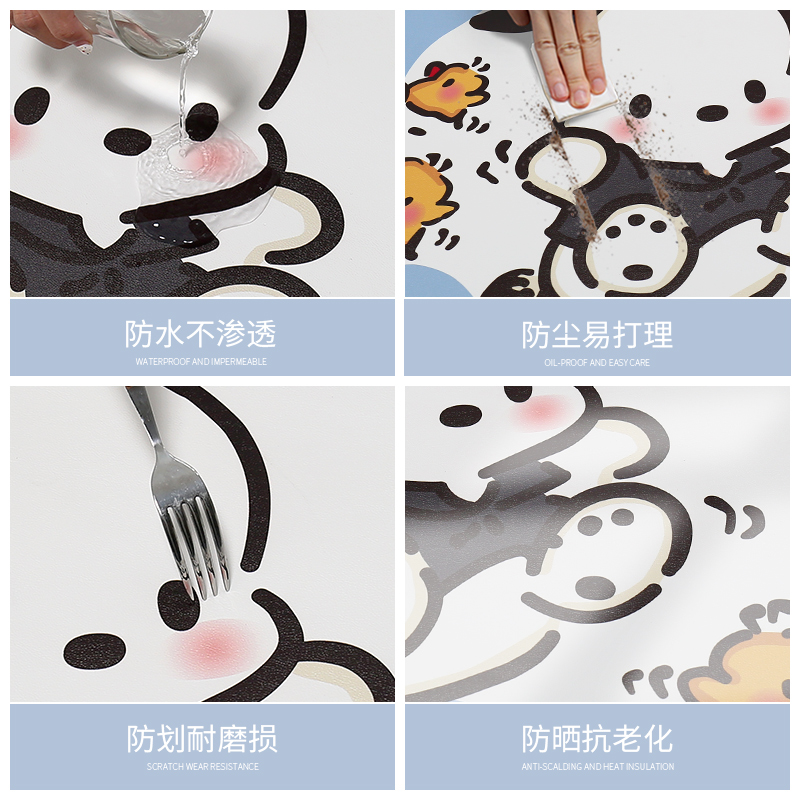 极速学生书桌垫儿童n环保护眼办公桌学习桌面垫子卡通皮革电脑办