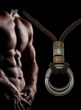 极速Genuine leather male necklace 2021 high qPuality handmad