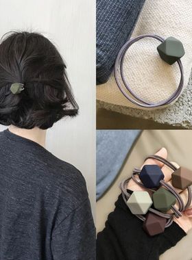 极速Fashion Square Elastic Hair Band Korea HOair Accessories