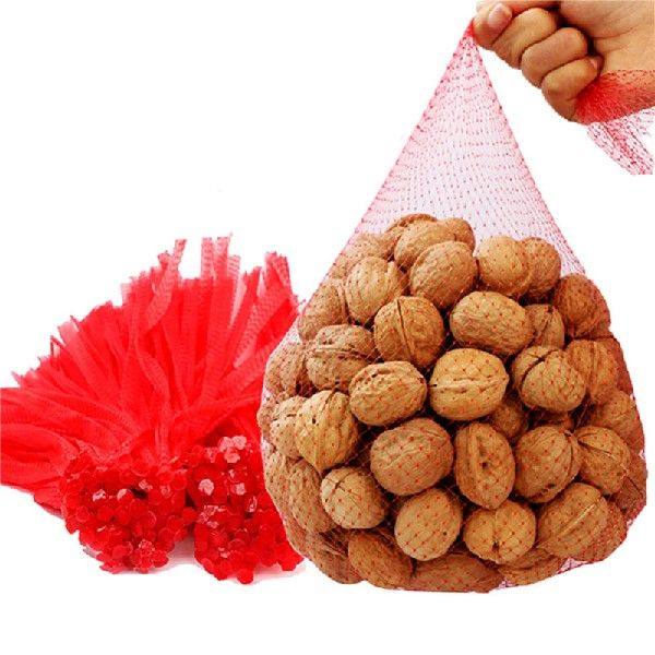 极速100 Pcs Fruit And Vegvetable Packaging Net PE Woven Mesh