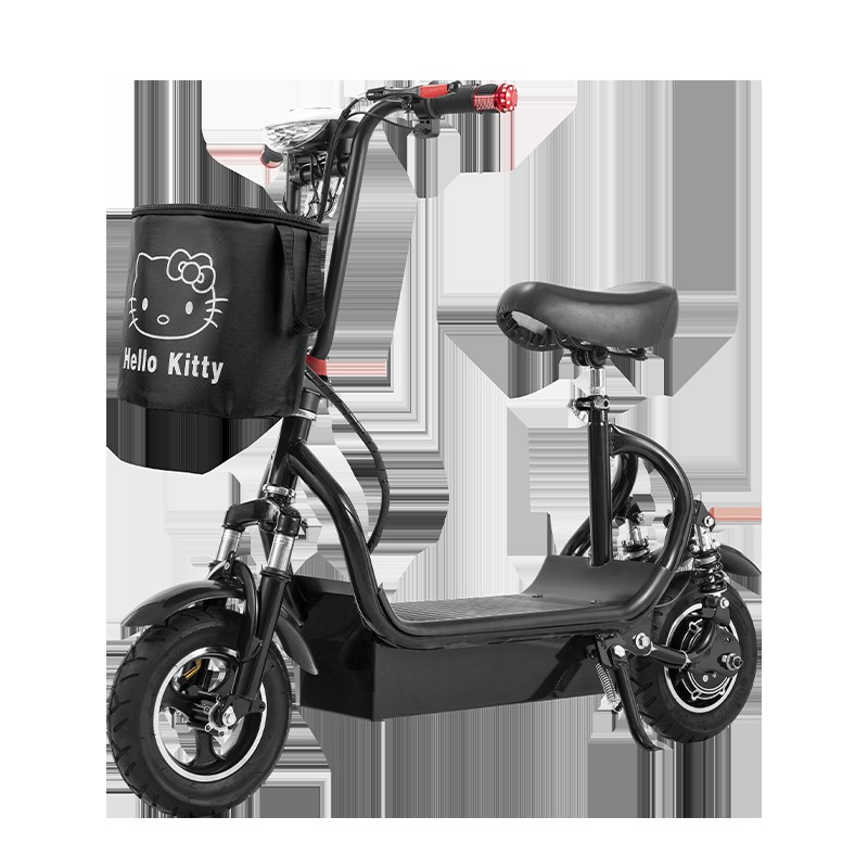 极速可折叠家用型电动滑板车成人女士F学生代步电瓶车两轮可放后